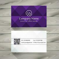 violet business card vector