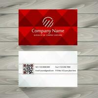 Red business card vector