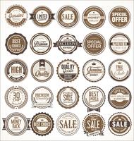 Retro vintage badges and labels collection vector