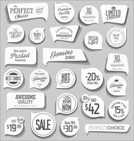 Modern badges stickers and labels collection vector