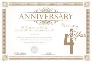 anniversary background vector