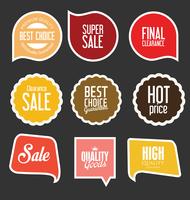 Modern badges stickers and labels collection vector