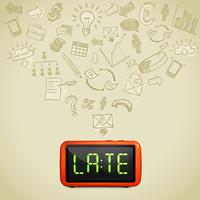 Business Lateness Concept vector