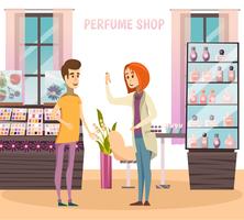 Perfume Shop Composition vector
