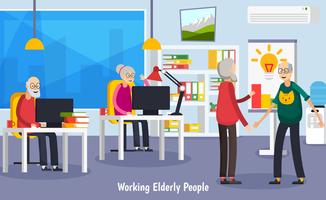 Aged Elderly People Orthogonal Concept  vector