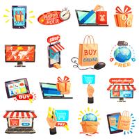 Online Store Icons Collection vector