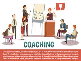 Fondo de coaching empresarial vector