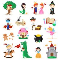 Fairytale Characters Cartoon Set