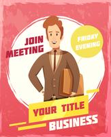 Business Meeting Poster vector