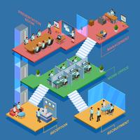  Isometric Office Illustration vector