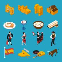 Spain Icons Set  vector