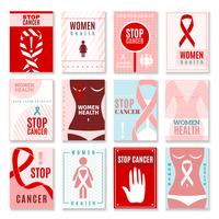 Breast Cancer Banners vector