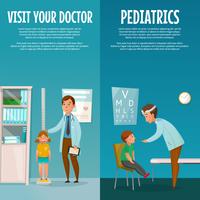 Pediatrician And Kid Vertical Banners