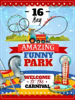 Amusement Park Poster vector