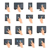 Hand Gestures On Touch Digital Devices