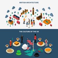  Great Britain Banners Set vector