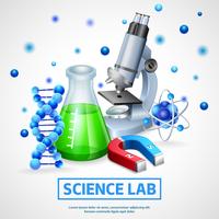 Concepto de diseño de laboratorio científico