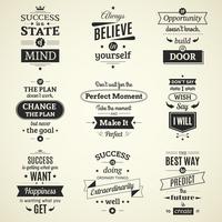 Success Quotes Typographical Posters vector