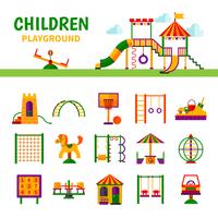 Children Playground Equipment vector