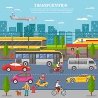 Transport In City Poster 