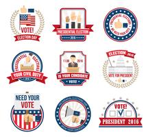 Presidential Election Labels vector
