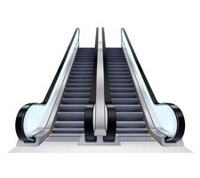 Up And Down Escalators Set vector