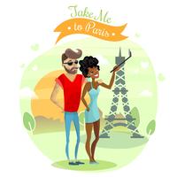 Romantic Journey Illustration  vector