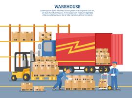 Logistics Delivery Poster vector