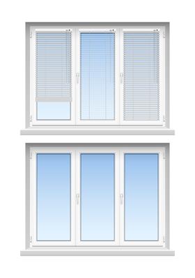 Plastic  Windows Jalousies 2 Realistic Icons 