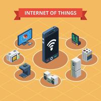 Internet Of Things Isometric vector