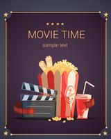Movie Time Poster vector