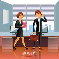 Office People Poster vector