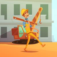 Builder And Construction Illustration vector