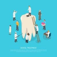 Malos dientes tratamiento ilustración vector