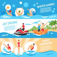 Water Sport Banners Set  vector