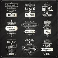 Success Quotes Chalkboard vector