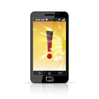 Broken Smart Phone Flat Icon  vector