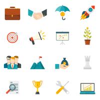 Entrepreneurship Flat Color Icons  vector