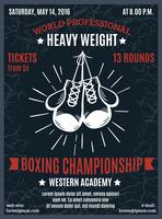 Boxeo profesional campeonato poster