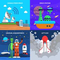 Space Concept Set vector