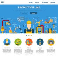 Production Line Page vector