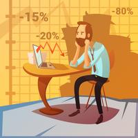  Business Failure Illustration  vector