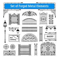 Forged Metal Elements Set