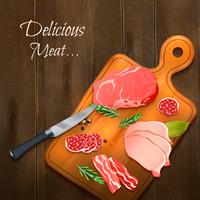 Delicious Meat Background  vector