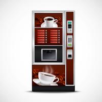 Realistic Coffee Vending Machine  vector