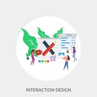 Interaction Design Conceptual illustration Design vector