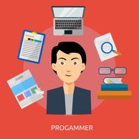 Programmer Conceptual illustration Design vector