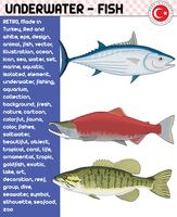 Fish, Fish Species - Underwater Life, eps vector