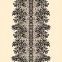 Abstract Lace Ribbon Seamless Pattern. vector