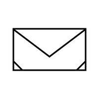 Envelope Line Black Icon vector